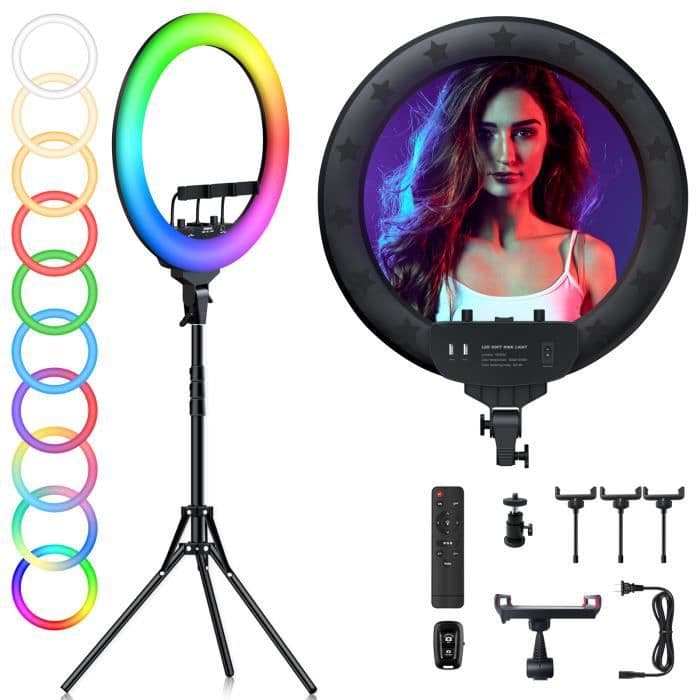 Ring Light avec trépied - 10 Pouces